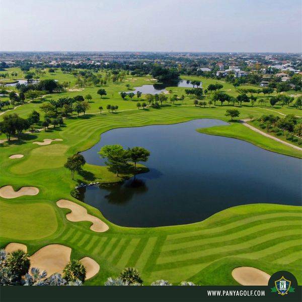 Panya Indra Golf Club 1 person golfing golf course and text