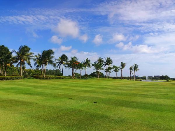 Bangpakong Riverside Country Club golf golf cart golf course and grass