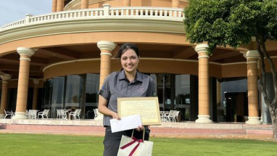 Congratulations to Khun Moya-Tayne Chutikan Harrisin achieving Hole In One at Royal Lakeside Golf Club on Hole 15 Par 3 of 127 Yards.