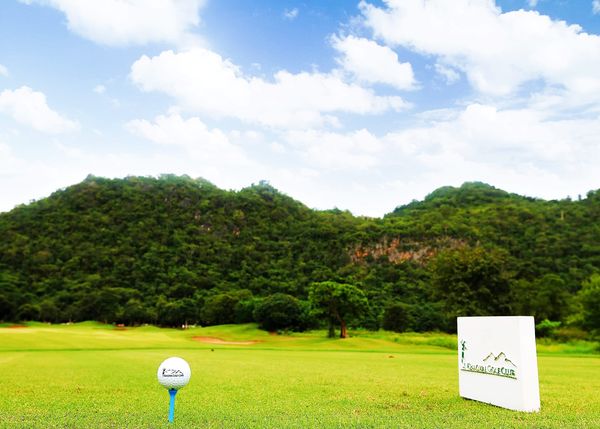 Bangpakong Riverside Country Club golf golf course and text