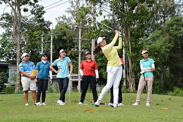 Lotus Valley Golf Resort 6 people people golfing and golf course