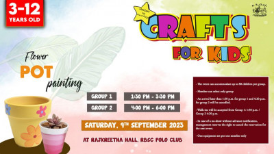 EVENT NEWS :: CRAFTS FOR KIDS IN SEPTEMBER - Flower Pot Painting