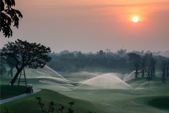 Nikanti Golf Club Nakhon Pathom golf golf course and twilight