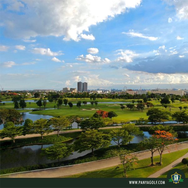 Panya Indra Golf Club golf course grass lake and horizon