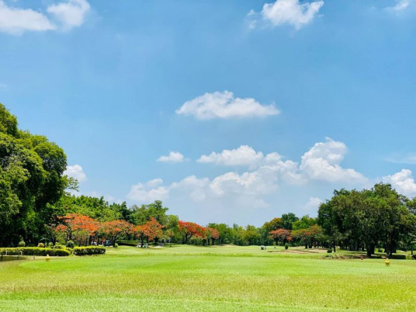 สนามกอล์ฟไดนาสตี้ แอนด์ คันทรีคลับ Dynasty Golf amp Country Club nbsp เมฆ สนามกอล์ฟ พื้นหญ้า และ ต้นไม้