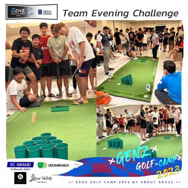 Lotus Valley Golf Resort nbsp 7 people people golfing and GENZ OLFCAMP ABOUT GRASS Team Evening Challenge SC GRAND Sustainable Textile UDOMPANICH Potus Valley Golf Resort GENZIFCATA CAMP GOLF IIGENZ GOLF CAMP 2023 ABOUT 2 GRASS