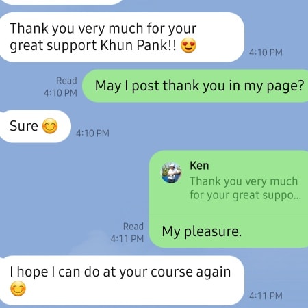 Bangpakong Riverside Country Club nbsp Thank you very much for your great support Khun Pank Read 4 10 PM 4 10PM PM May I post thank you in my page Sure 4 10PM PM Ken Thank you very much for your great suppo Read 4 11 PM My pleasure lhope I can do at your course again 4 11 PM