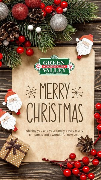 Green Valley Country Club Bangkok สนามกอล์ฟกรีนวัลเล่ คันทรีคลับ บางนา nbsp christmas tree and GREEN COUNTRY CLUB VALLEY BANGKOK THAILAND MERRY CHRISTMAS Wishing you and your family very merry christmas and a wonderful new year