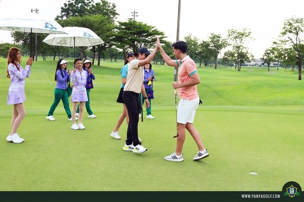 Panya Indra Golf Club nbsp 6 people people golfing golf course and text