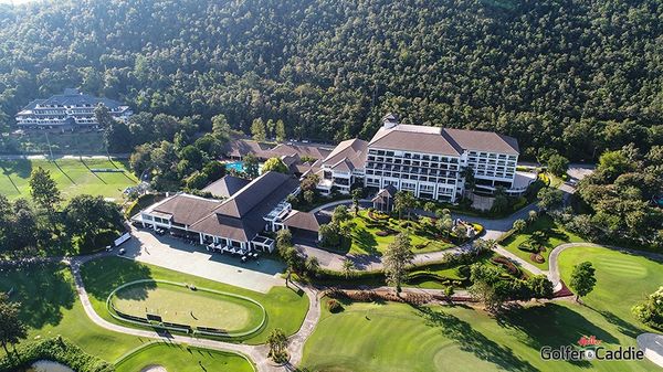 Alpinegolfresort Chiangmai golf golf cart and golf course