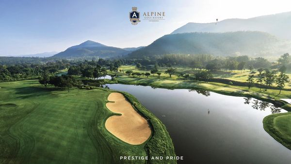 Alpinegolfresort Chiangmai golf golf course and text