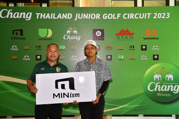 Alpinegolfresort Chiangmai 2 people people golfing and Chang THAILAND JUNIOR GOLF CIRCUIT 2023 Chang Chang MINERAL EBORN X A STAN WWw ST Chang WARRIX STAN C Chang X WARRIX MINism X L Chang UDOMPANICH X WARRIX Chang MINism A A Chang น้ำแร่ธรรมชาติตราช้าง MINERAL