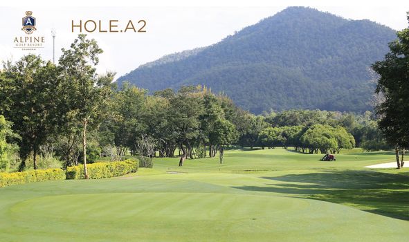 Alpinegolfresort Chiangmai golf golf course and text