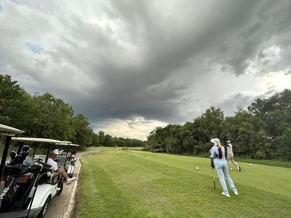 สนามกอล์ฟหริภุญชัย กอล์ฟคลับ nbsp 2 people people golfing golf cart and golf course