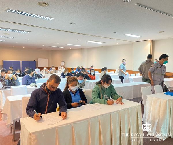 The Royal Chiangmai Golf Club 9 people people standing table indoor and THE ROYAL CHIANGMAI GOLF RESORT