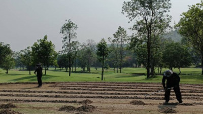 Course A's Maintenance : Green Coring Program between 17th April - 12nd May