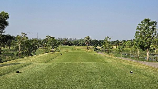 สนามกอล์ฟหริภุญชัย กอล์ฟคลับ golf golf cart grass and golf course