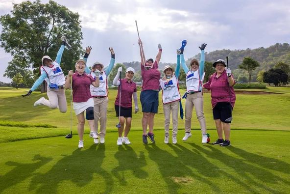 Banyan Golf Club Hua Hin 8 people people golfing and golf course