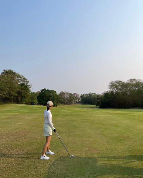 Kirimaya Khao Yai 1 person golfing and golf course