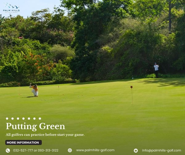 Palm Hills Golf Club amp Residence 3 people people golfing golf course and 1 PALM 2 HILLS Putting Green All golfers can practice before start your game MORE INFORMATION 032 527 777 or 093 2 527 777 7 777 3122 www palmhills golf com Info palmhills golf com