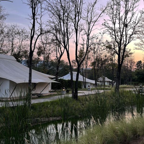 Kirimaya Khao Yai campsite and twilight