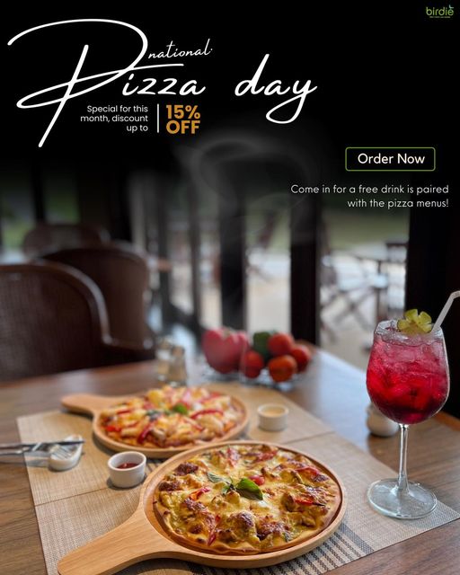 Palm Hills Golf Club amp Residence pizza and birdie po national izza Specia 15 foths month discount up to OFF day Order Now in for a free dr nk i pa ed with the pizza menus