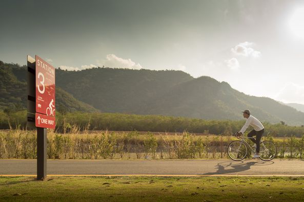 Toscana Valley nbsp 1 person skateboard road and text