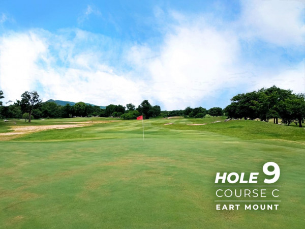 Lake View Resort amp Golf Club nbsp กอล์ฟ สนามกอล์ฟ และ ข้อความพูดว่า HOLE 9 9 COURSE c EART MOUNT