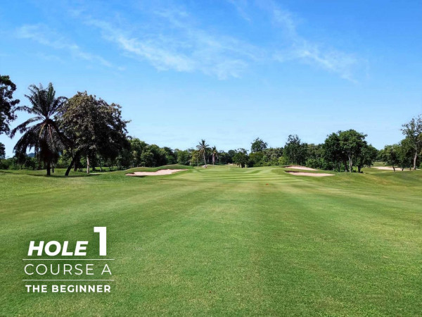 Lake View Resort amp Golf Club nbsp กอล์ฟ รถกอล์ฟ สนามกอล์ฟ และ ข้อความพูดว่า HOLE HOLE1 1 COURSE A THE BEGINNER