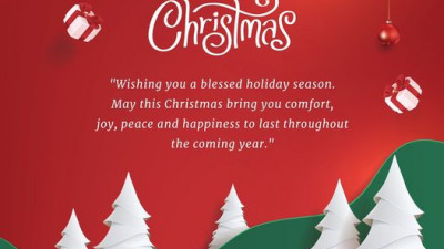 Wishing you a blessed holiday season. May this christmas bring you comfort, joy, peace and happiness to last throughout the coming year.