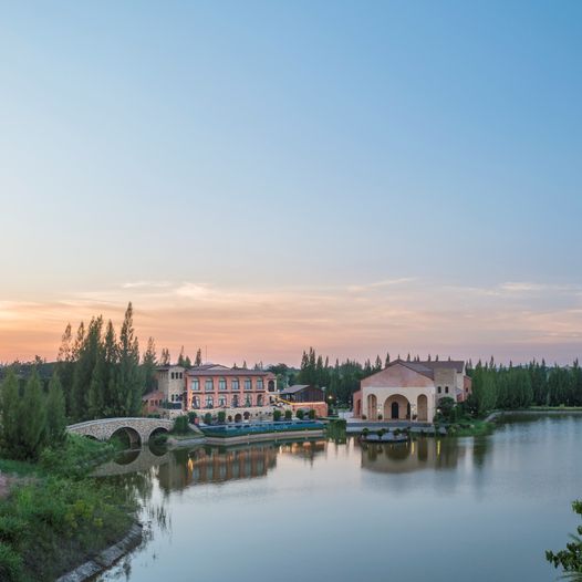 Toscana Valley nature lake sky and twilight