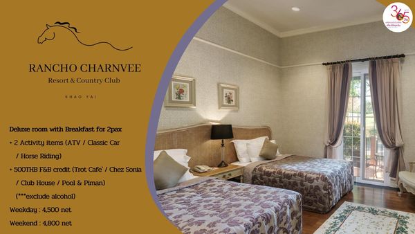 Rancho Charnvee Resort Khaoyai amp CountryClub ที่พักเขาใหญ่ ที่เที่ยวเขาใหญ่ furniture bedroom and text