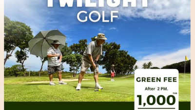 Let's play a round of fun to welcome the 𝘀𝘂𝗺𝗺𝗲𝗿 𝘀𝗲𝗮𝘀𝗼𝗻 with the twilight promotion for golfers.