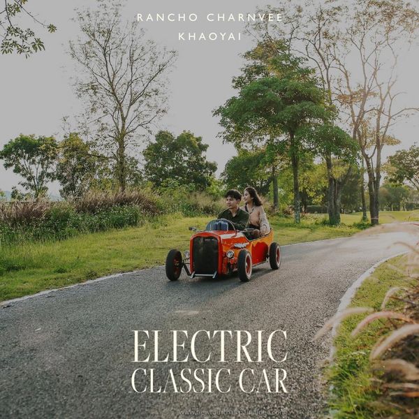 Rancho Charnvee Resort Khaoyai amp CountryClub ที่พักเขาใหญ่ ที่เที่ยวเขาใหญ่ 2 people golf cart and RANCHO CHARNVEE KHAOYAI ELECTRIC CLASSICCAR