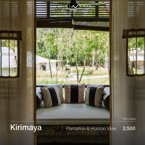 Kirimaya Khao Yai mosquito net and text