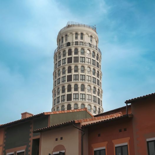 Toscana Valley bell tower and the Leaning Tower of Pisa