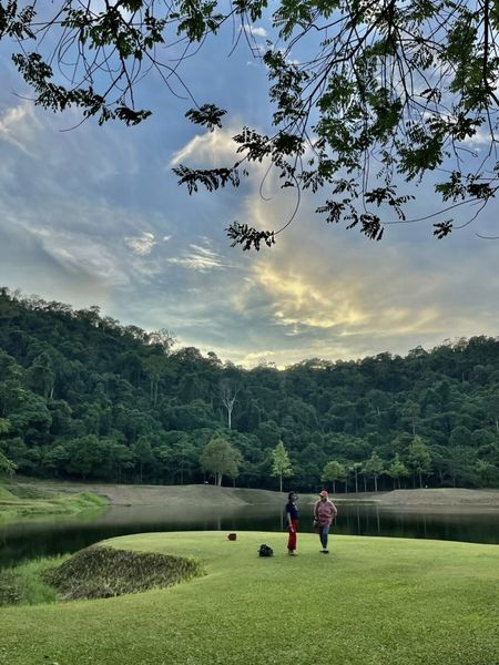 Wangjuntr Golf Park 2 people tree grass golf course and nature