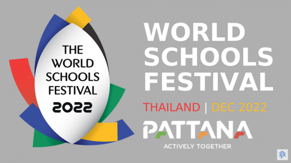 Pattana Sports Resort May be a cartoon of THE WORLD SCHOOLS FESTIVAL 2022 WORLD SCHOOLS FESTIVAL THAILAND DEC 2022 PATTANA ACTIVELY TOGETHER