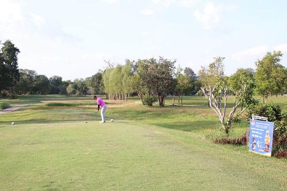 Plutaluang Navy Golf Course 1 person grass golf course and nature Plutaluang Navy Golf Course 1 person grass golf course and nature