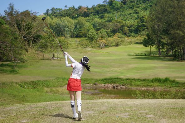 Wangjuntr Golf Park 1 person playing a sport and golf course