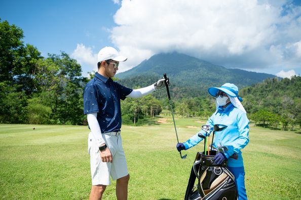 Chatrium Golf Resort Soi Dao Chanthaburi 2 people people standing and outdoors