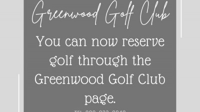 ขณะนี้สามารถจองกอล์ฟผ่านเพจ Greenwood Golf Club ได้แล้วครั