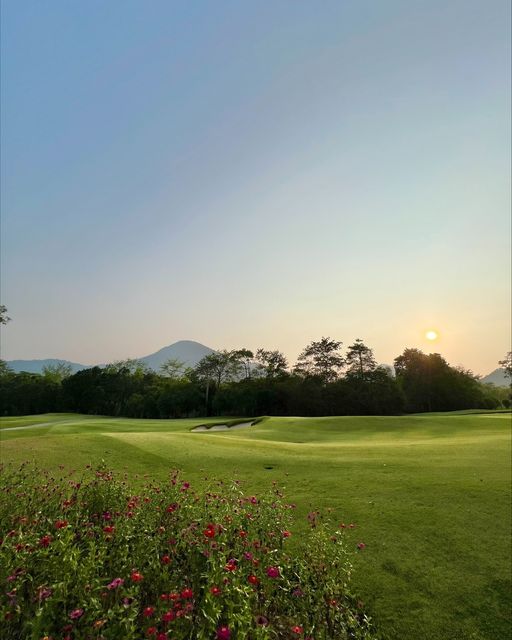 Chatrium Golf Resort Soi Dao Chanthaburi golf course and twilight