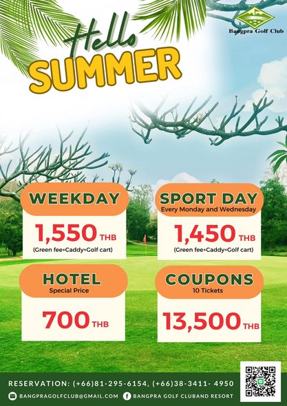 Bangpra Golf Club and Resort text