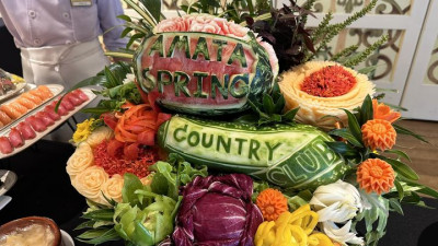 Great work by the food and beverage team on this display at the member guest. #amataspringcc #lunabianca #foodar