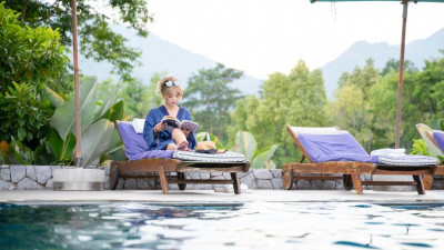 Poolside daydreams coming true at Soi Dao Golf Resort. Come unwind here after a long day on the course.