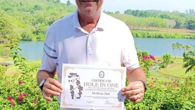 Congratulations on achieving a hole-in-one at Hole 7 on the Canyon Course, Brian Hall!