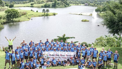 Afternoon walk and run activity at Katathong Golf Resort &amp; Sp