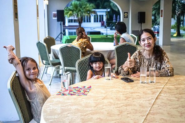 Katathong Golf Resort amp Spa 5 people child people smiling and table