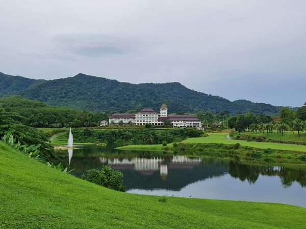 Katathong Golf Resort amp Spa temple golf course and lake